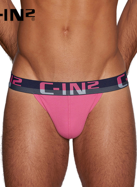 C-IN2新品男士内裤丁字裤U凸囊袋露臀性感低腰单丁裤男8002FC