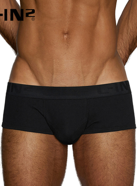 C-IN2新品内裤男半包臀超低腰U凸性感运动吸汗平角裤男2968RT