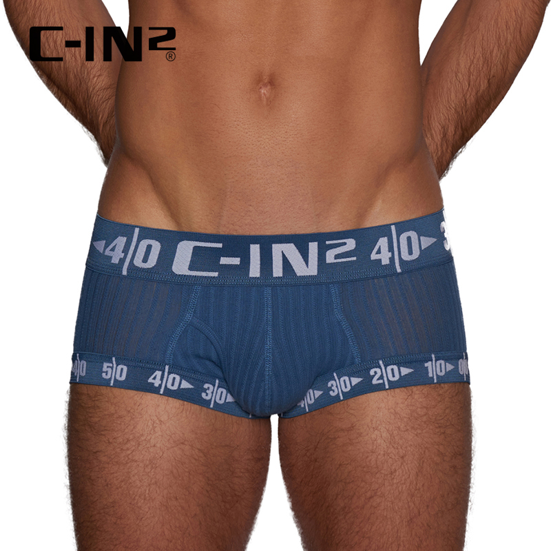 C-IN2网面透气低腰U凸性感平角裤