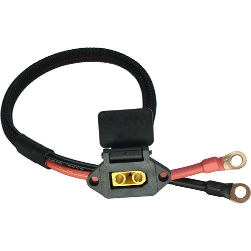 XT90母头品字口XT90插头XT90充电口带铜鼻子XT90公头8AWG线10awg