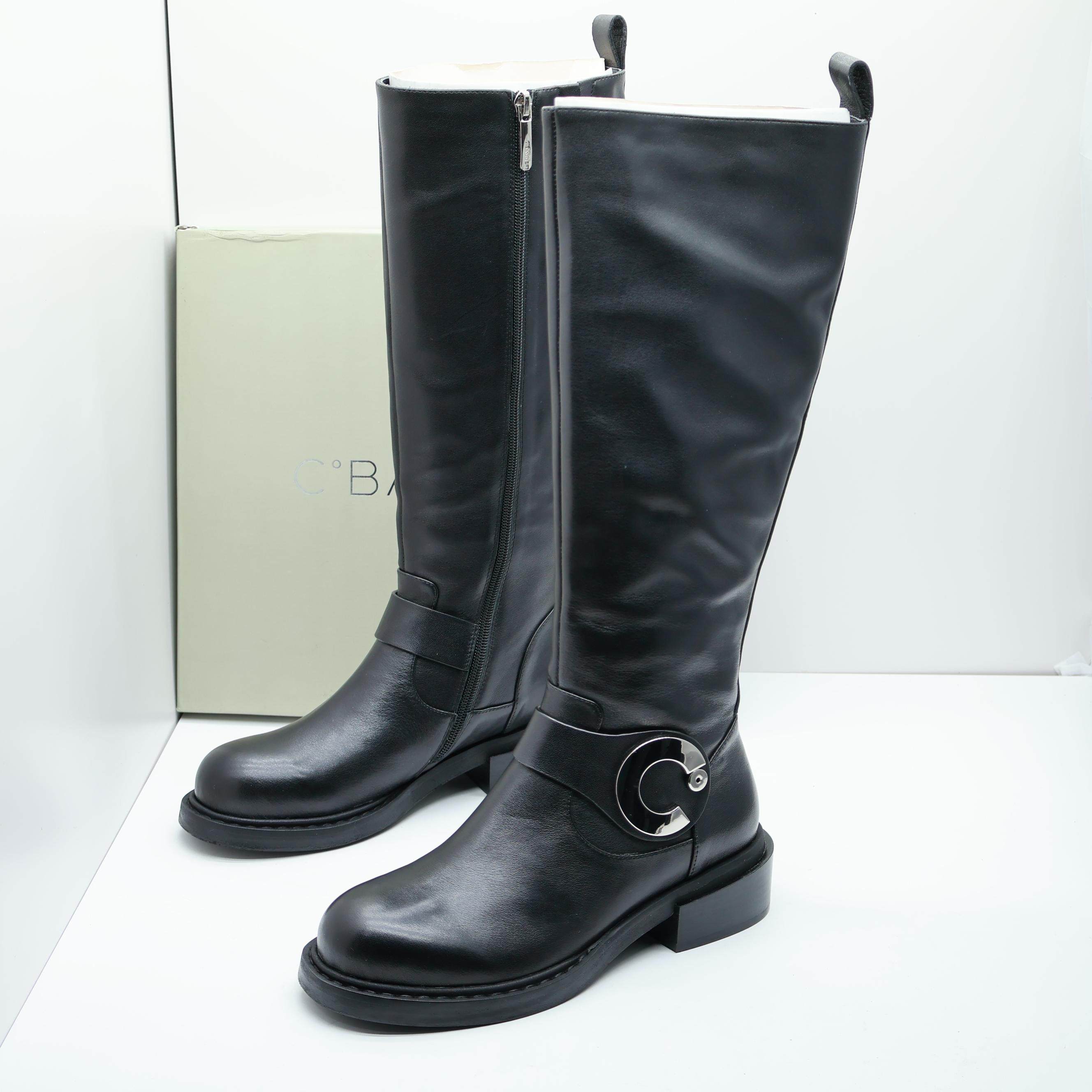 商场品牌撤柜断码英伦风秋季低跟圆头长筒靴女真皮侧拉链骑士靴潮,女鞋,时装靴,淘宝优惠券,粉丝福利购,淘宝优惠卷