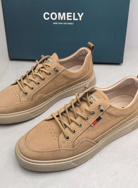comedy/康莉撤柜断码秋季真皮圆头厚底男士休闲运动鞋时尚休闲鞋