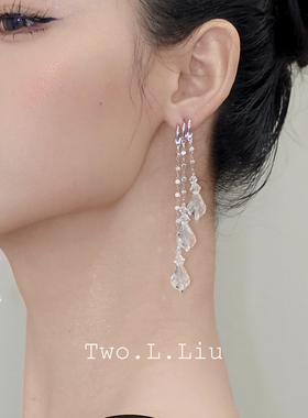 Two.L.Liu银河印象系水晶流苏耳环女原创气质高级感小众个性耳饰