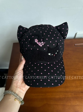 CAT TOURIST 2026秋季新品韩可爱小猫咪耳朵帽子卡通鸭舌帽子男女