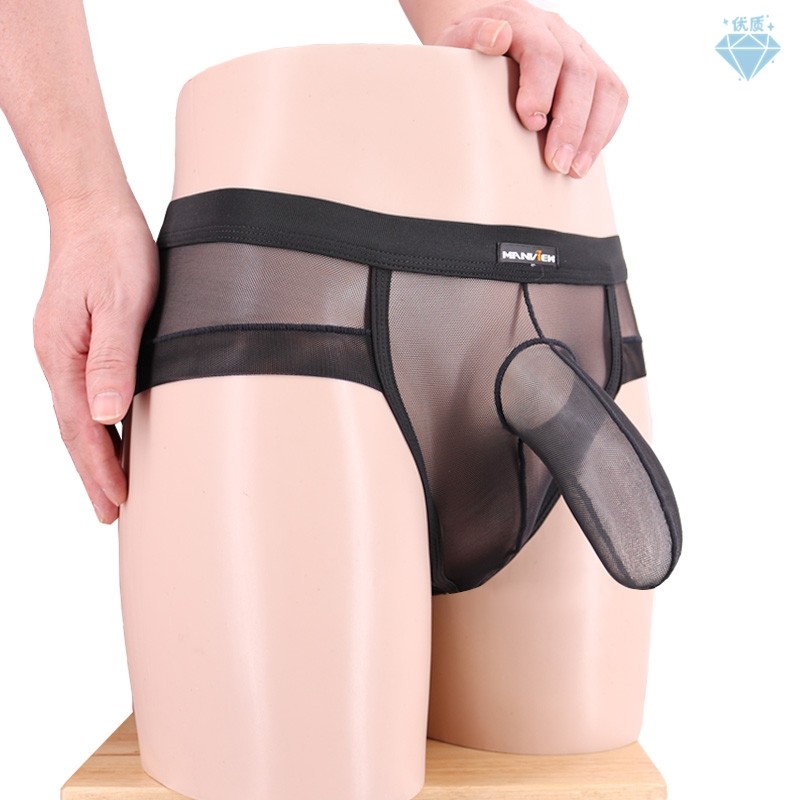 包皮男士内裤透明三角丁大