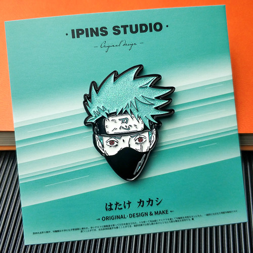 ipins原创火影忍者旗ins潮胸针