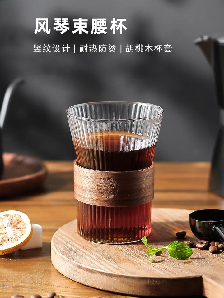 网红杯挂耳专用咖啡杯高档精致玻璃杯子高级感高颜值透明水杯茶杯
