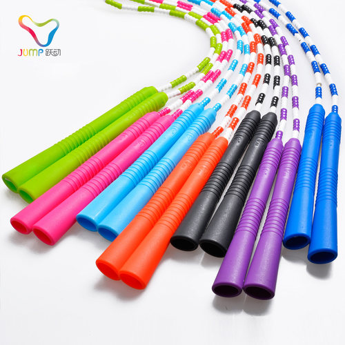 跳绳跃动环保可调节竹节成人儿童