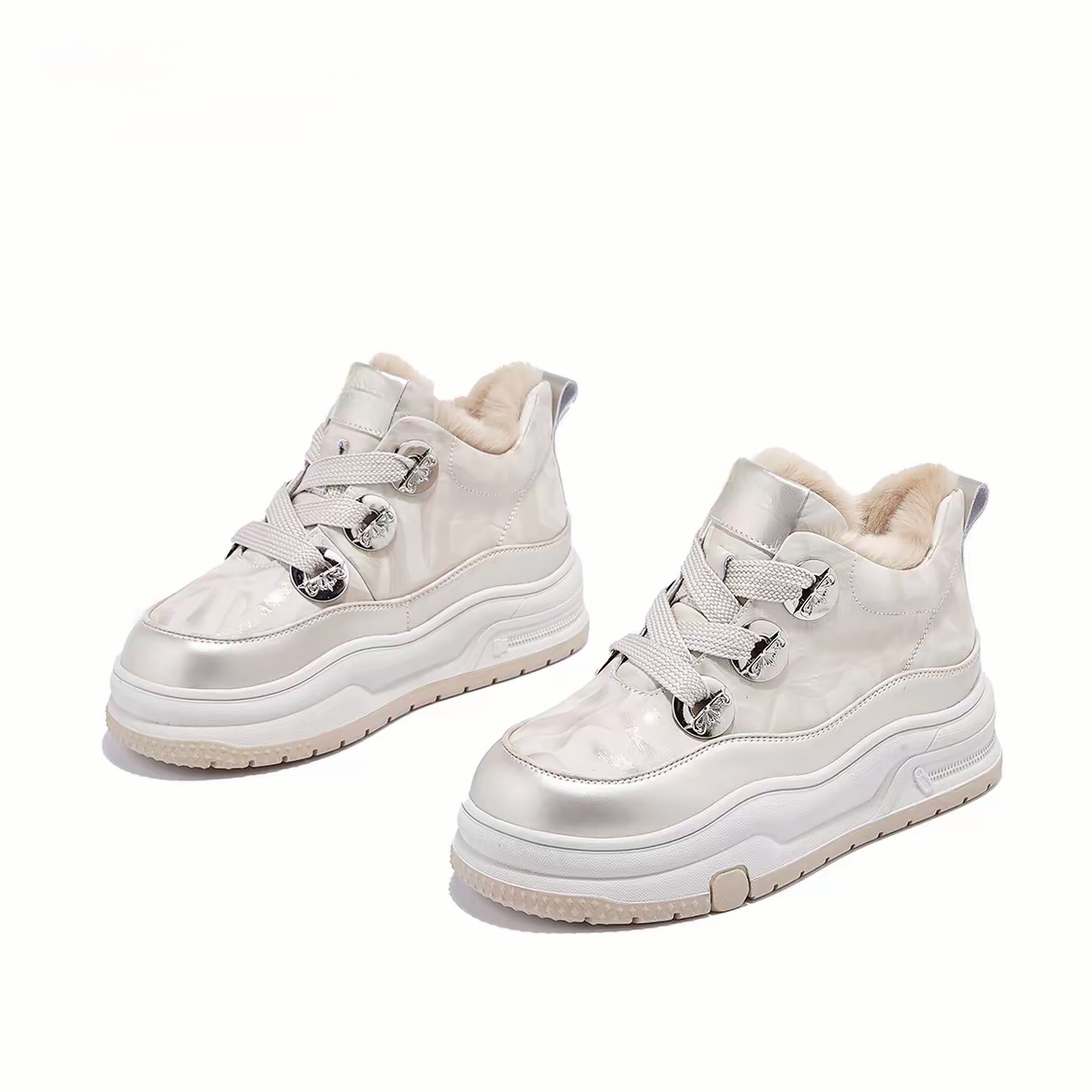 雪地靴冬季短靴国风兔毛