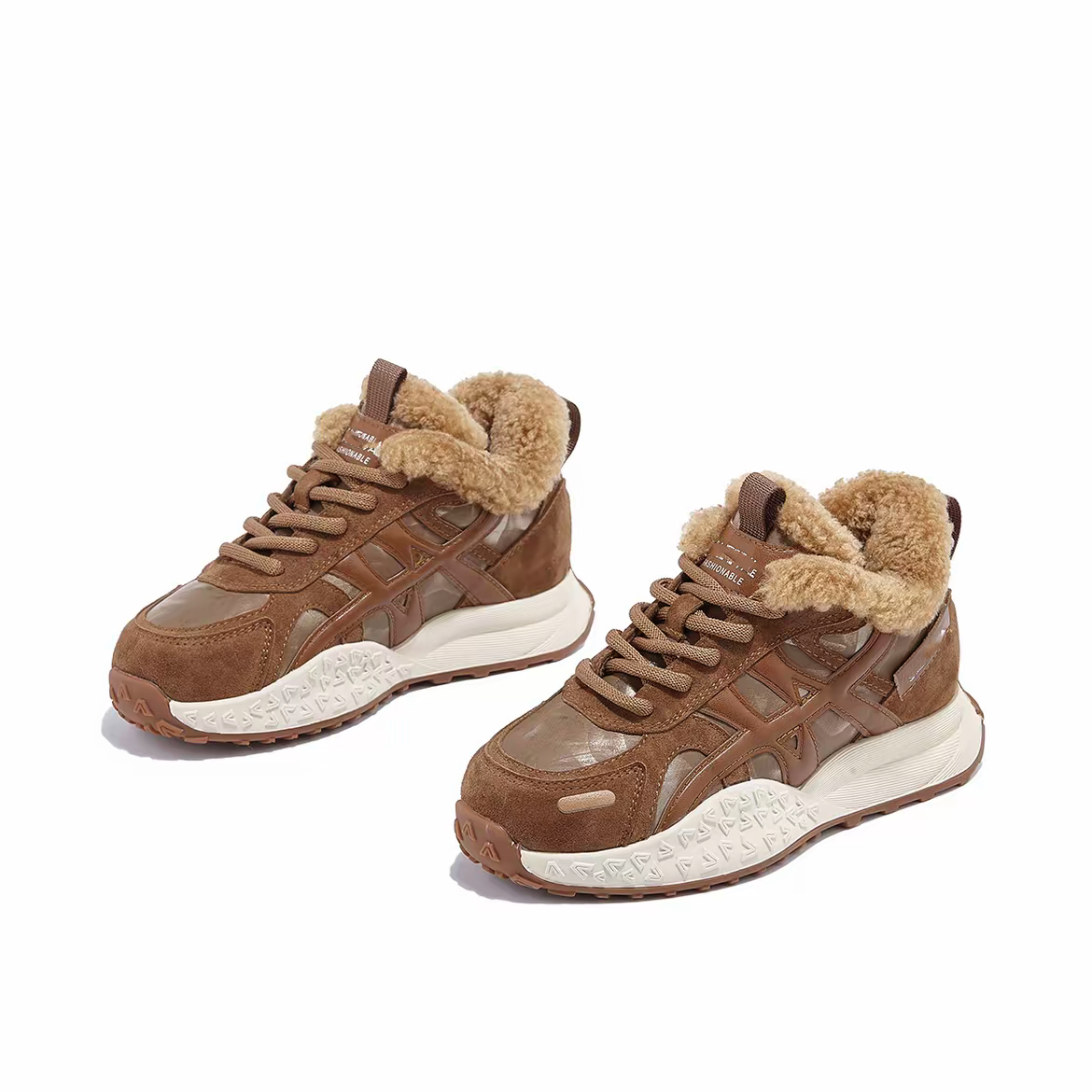 正品现货羊毛厚绒高帮阿甘鞋女棉鞋2025冬季新款保暖增高时尚短靴,女鞋,棉鞋,淘宝优惠券,粉丝福利购,淘宝优惠卷