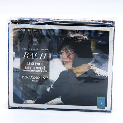 原装 朱晓玫钢琴 Zhu Xiao-Mei Johann Sebastian Bach 4CD唱片