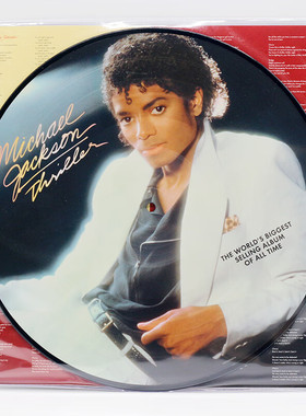 迈克尔杰克逊 颤栗Michael Jackson Thriller 图案画胶LP黑胶唱片