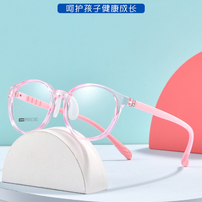 8808新款儿童镜框独立硅胶鼻托时尚儿童眼镜架tr90超轻韧近视眼镜