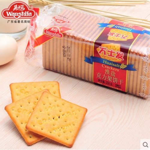 万士发淮盐克力架咸味饼干250g散装女生早点心零食品代餐特产热卖