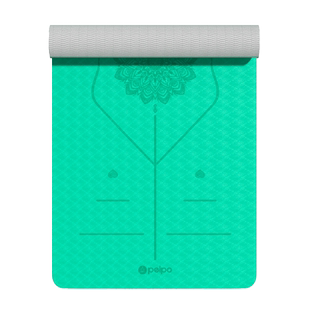 派普双色加厚加长健身垫tpe瑜伽垫子男女生专用防滑运动家用地垫