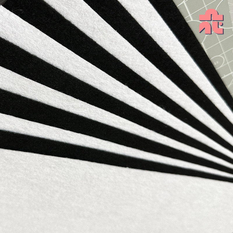 加厚1.5mm黑白色系不织布diy挂件手工制作材料工具包自选毛毡布料