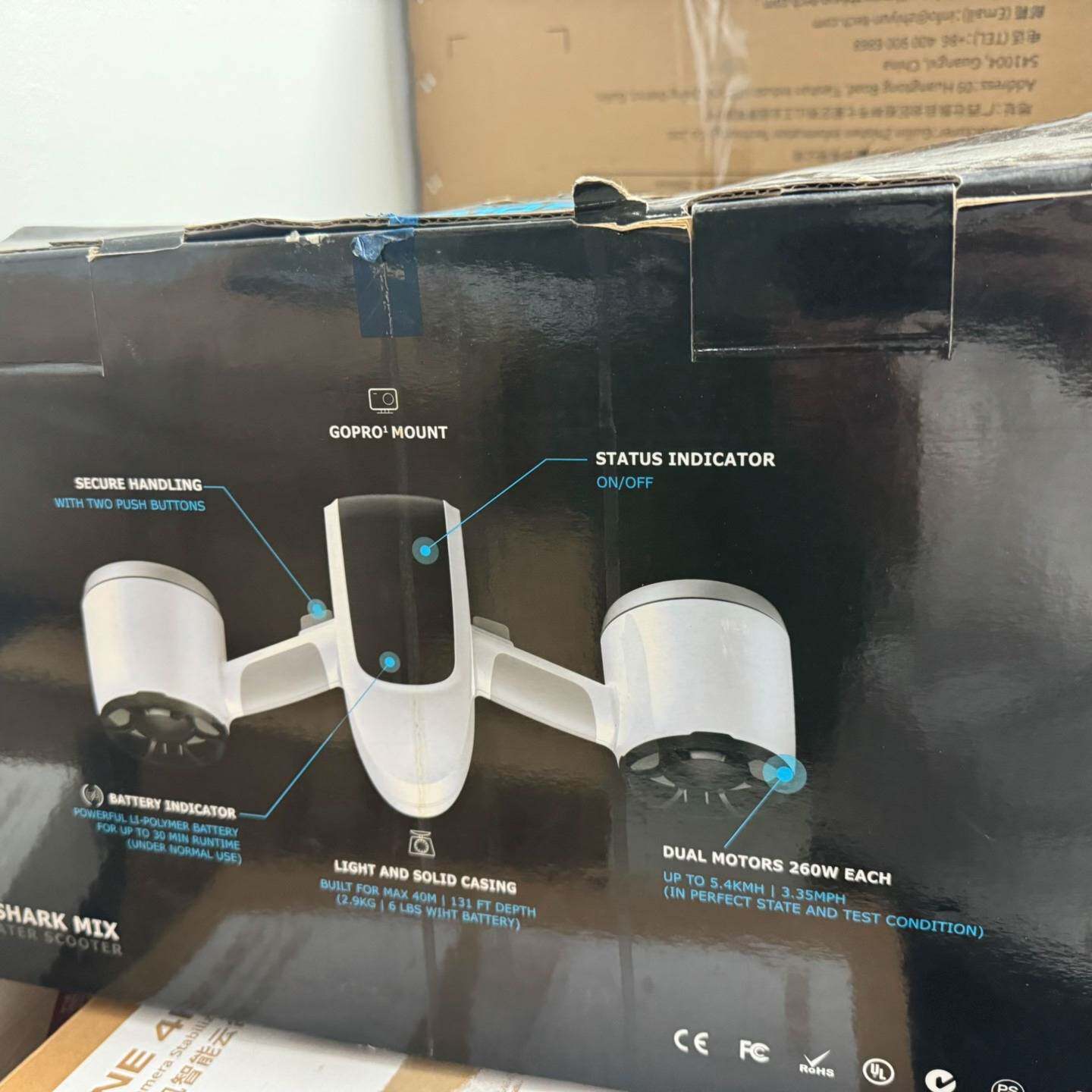 可维修SUBLUE深之蓝水下推进器白鲨MIX水下自游器，图片是实图?