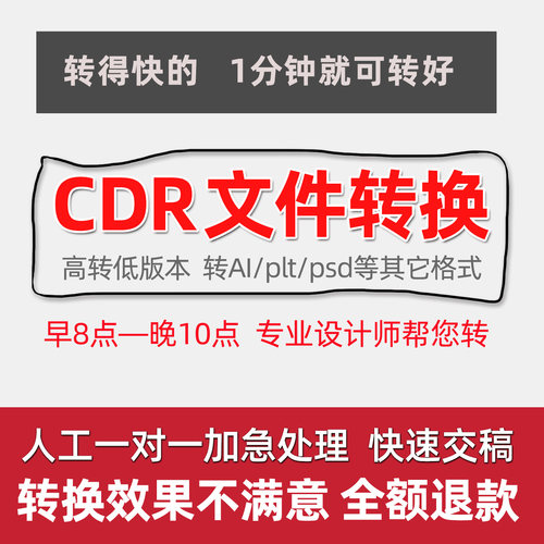 cdr2025高转/降x8/x4低版本ai/psd分层/pdf/plt/jpg/png/ac6格式 - 封面