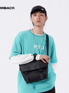 COMBACK经典款 原创设计男士包包单肩邮差包时尚运动斜挎包男潮牌