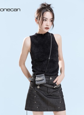 COMBACK迷你链条小包女斜挎新款潮流耳机包口红包马鞍包时尚百搭