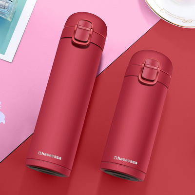 小容量保温杯200ml学生便携小巧简约弹跳盖不锈钢水杯男女咖啡杯