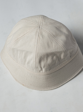 瑕疵B品  USN 白色渔夫盆帽   POW二战俘虏丹宁帽 M37