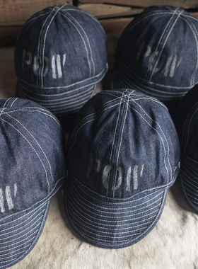 恶犬Bronson战俘POW原色丹宁帽Daisy Mae赤耳牛仔棒球帽PW囚犯HAT