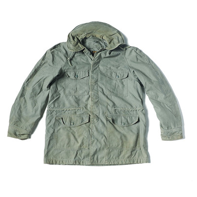 USAF连帽四季中长古着M65