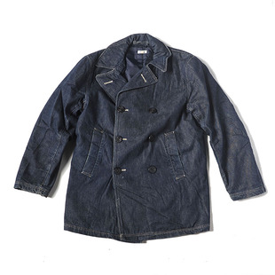 海军USN 日本东洋 SUGARCANE 二手平纹牛仔布740 COAT夹克 PEA