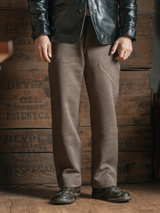 重磅胡椒盐休闲长裤 裤 Lot929旧时代PIQUE坑条纹工装 恶犬BRONSON