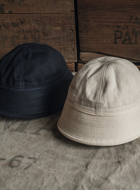 恶犬BRONSON USN DIXIE CUP盆帽NAVY海军水手白色渔夫帽 厚料硬挺