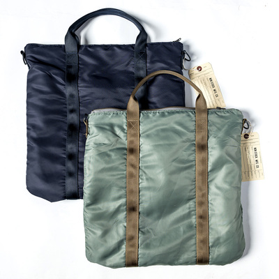 挎包尼龙复古休闲背包飞行头盔包