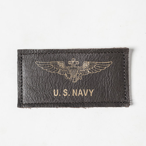 US NAVY USN样皮 皮标 铭牌 背面魔术贴 适合G-8 G-1等