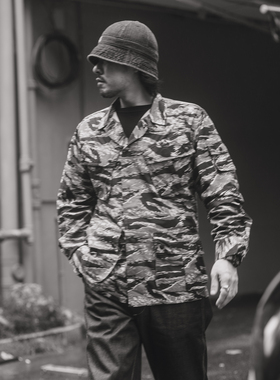NON STOCK越战Tiger-stripe虎纹迷彩TCU热带战斗夹克BDU SOG CIDG