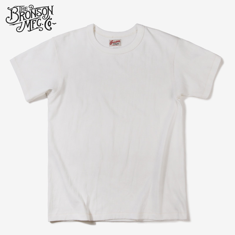 thumbnail for Vicious dog bronson vintage trolley weave 300g heavy cylinder short sleeve t-shirt solid color american vintage undershirt