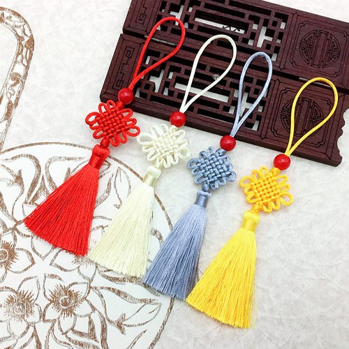 7号线中国结流苏挂件小号U盘吊件