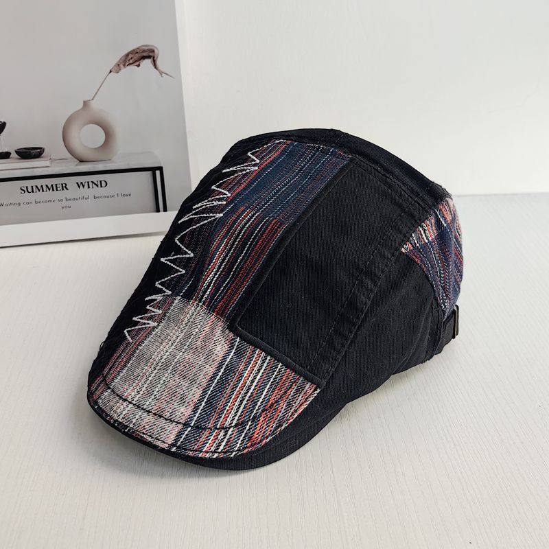 个性拼接废土风前进帽男女街头小众搭配四季百搭鸭舌帽报童贝雷帽,服饰配件/皮带/帽子/围巾,帽子,淘宝优惠券,粉丝福利购,淘宝优惠卷