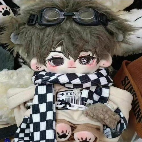棉花娃娃男孩小狼崽20cm帅气高颜值高品质毛绒公仔创意送闺蜜礼物