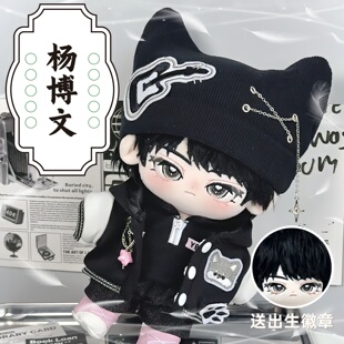 TF四代杨博文属性20cm棉花娃娃帅气明星同人周边玩偶公仔男娃礼物