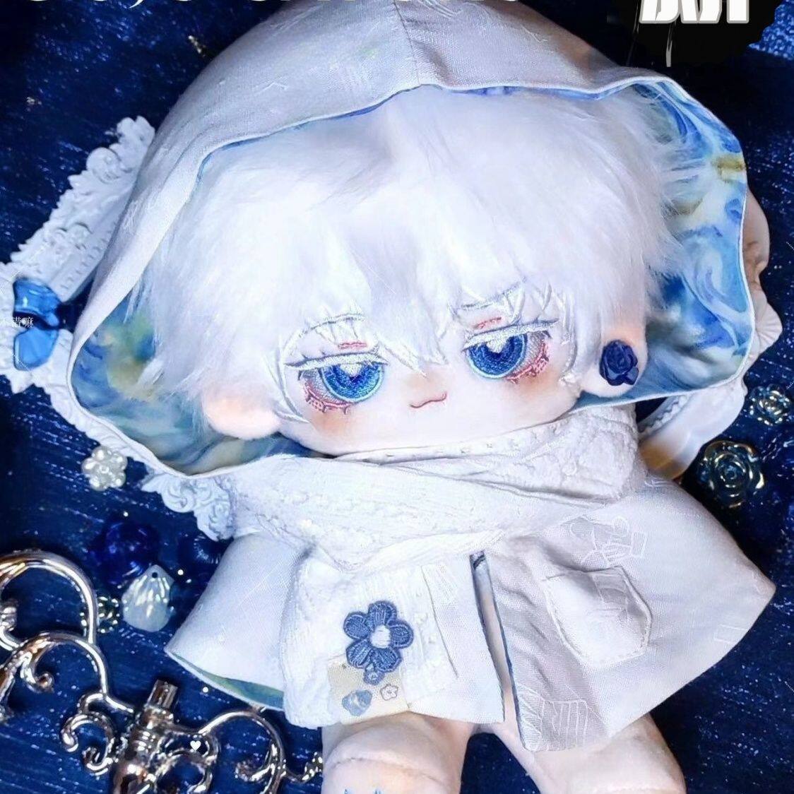 咒术回战五条悟属性棉花娃娃20cm小悟同人正版周边二次元玩偶礼物