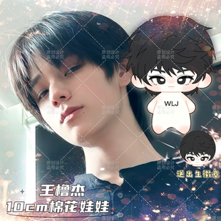 原创王橹杰属性棉花娃娃明星公仔10CM换装TF四代同人周边玩偶礼物