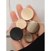 金属扣男女衣服纽扣圆形大衣扣子高档风衣毛衣扣金色西装 外套钮扣