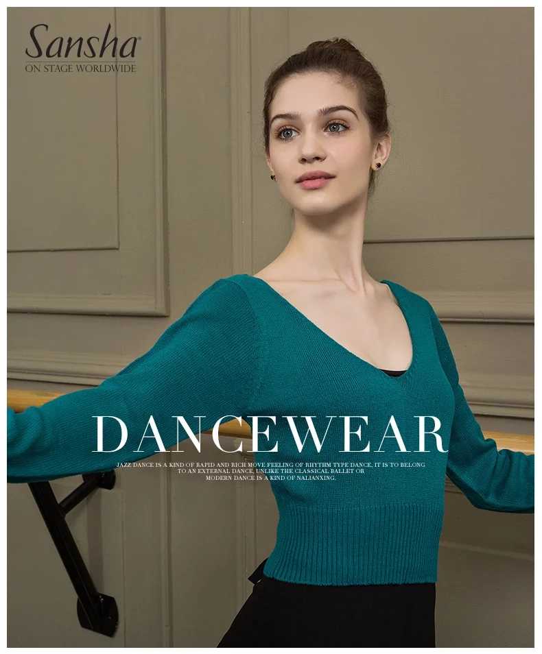 SANSHA法国三沙女士晴纶针织上衣