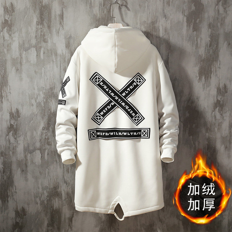 秋冬2021新款男士棉衣外套大码加绒加厚中长款风衣男F907,男装风衣,电商A441