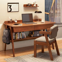 电脑桌台式实木腿书桌学习桌家用写字学习桌卧室简易办公小桌瑞象