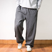 嘻哈街舞胖子男大码 男长裤 束脚卫裤 BBOY加肥加大号肥佬宽松运动裤