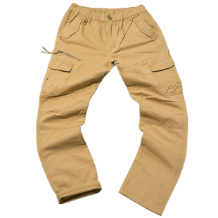春秋大码迷彩裤男 直筒宽松工作裤子cargo工装裤多口袋男式休闲裤