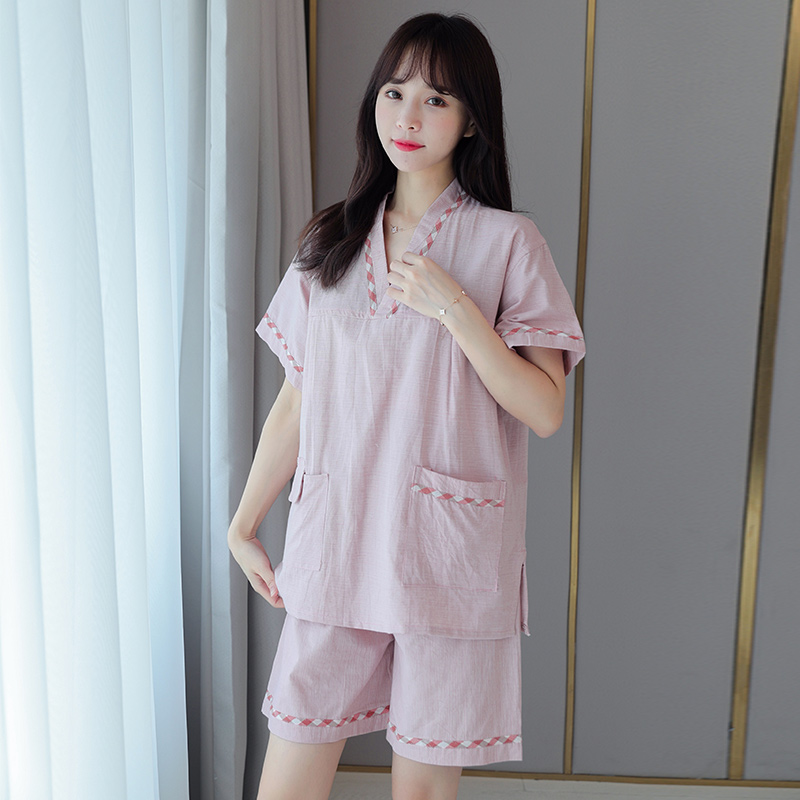 2024新款汗蒸服女纯棉高档桑拿服按摩大码洗浴中心洗澡衣服浴服男