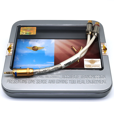 雅堡镀银3.5MM转二RCA母头