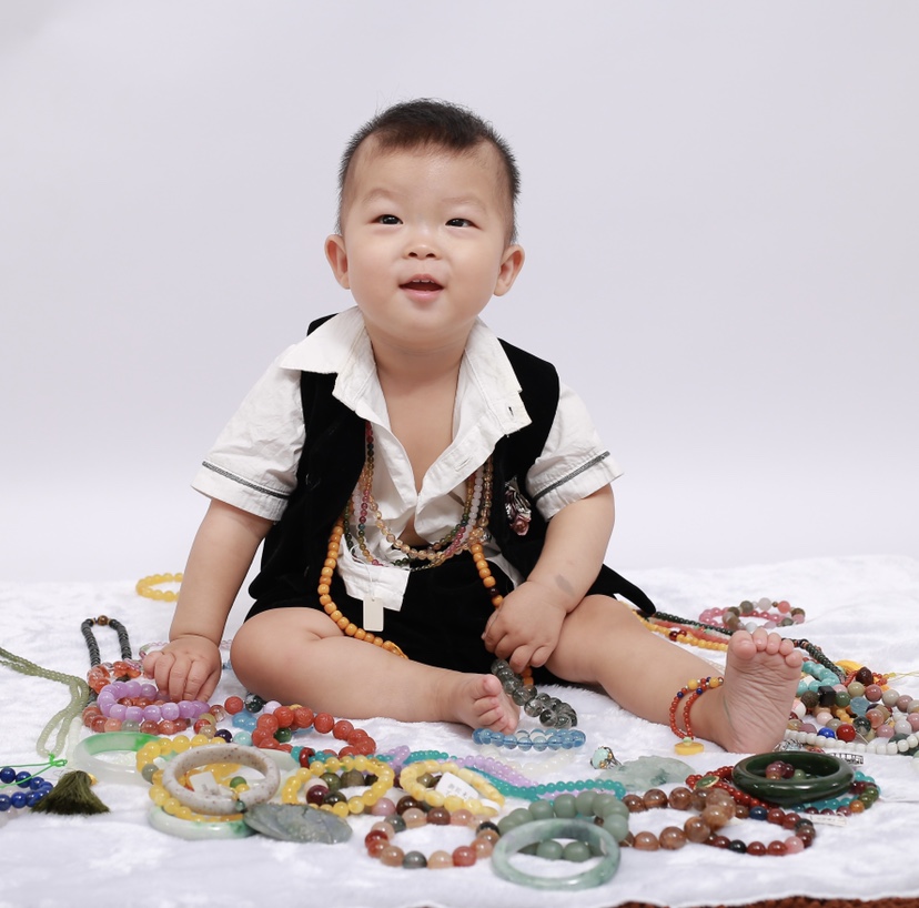 天然碧玺石榴石手链戒指手镯吊坠